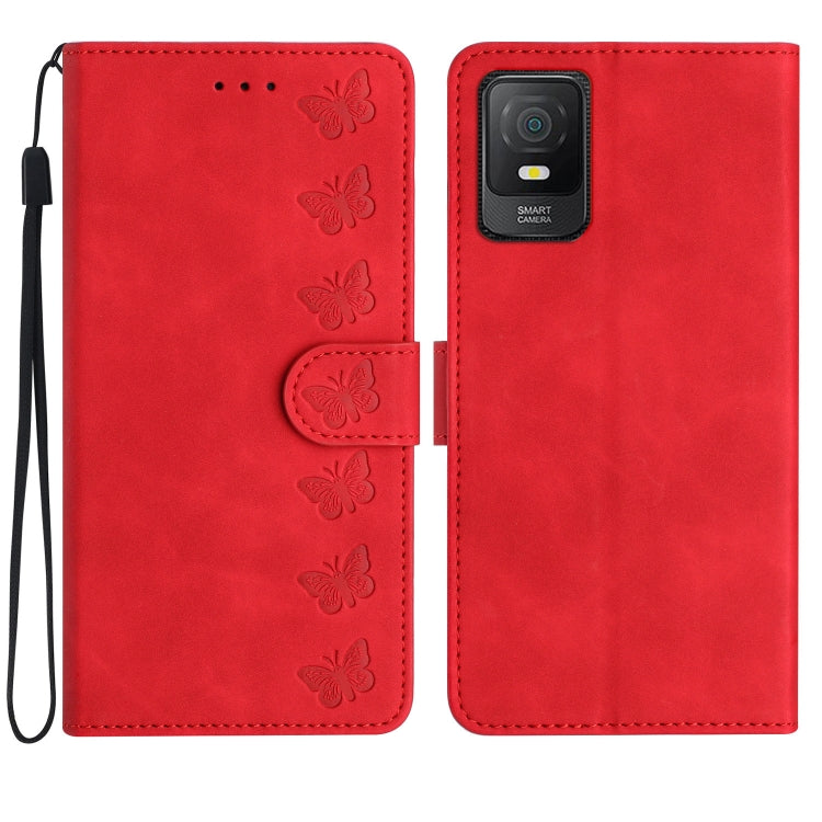 Seven Butterflies Embossed Leather Phone Case — view 11
