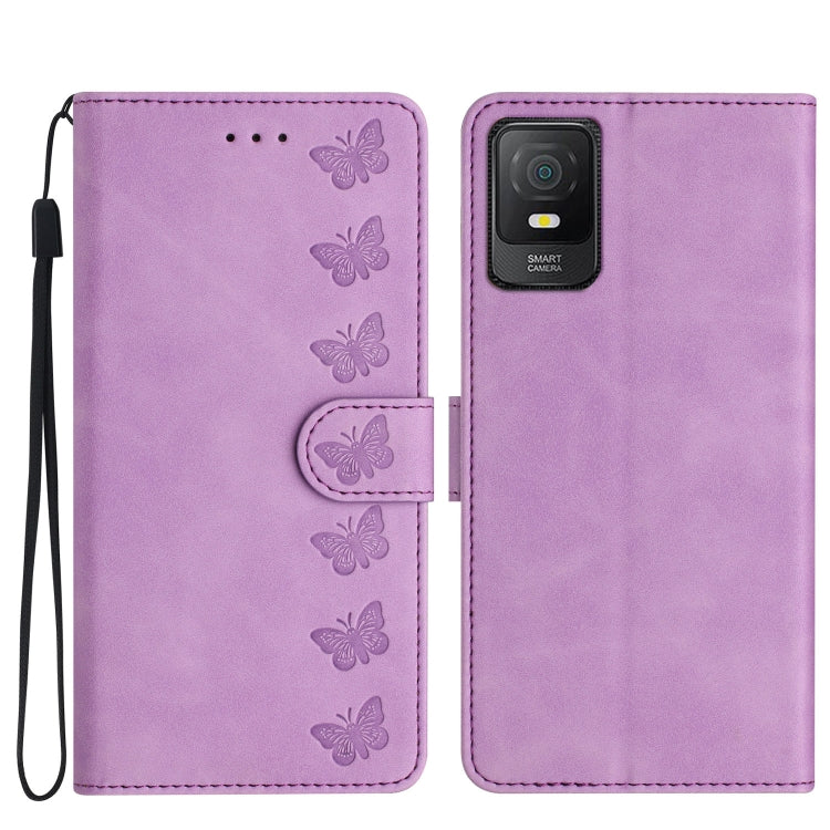 Seven Butterflies Embossed Leather Phone Case — view 13