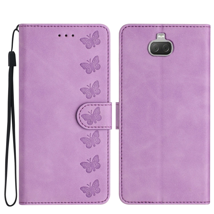 Seven Butterflies Embossed Leather Phone Case