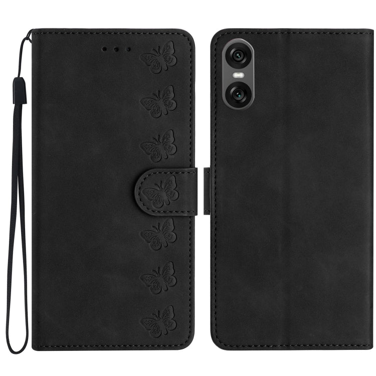 Seven Butterflies Embossed Leather Phone Case