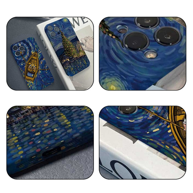 Precise Hole Oil Painting Pattern PC Phone Case
