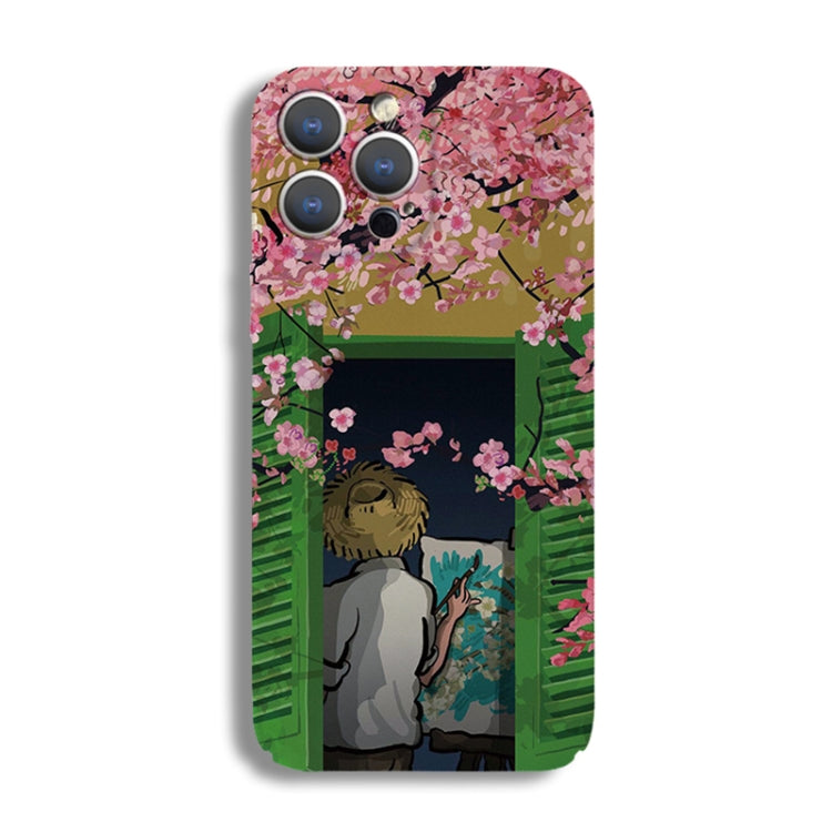 Precise Hole Oil Painting Pattern PC Phone Case