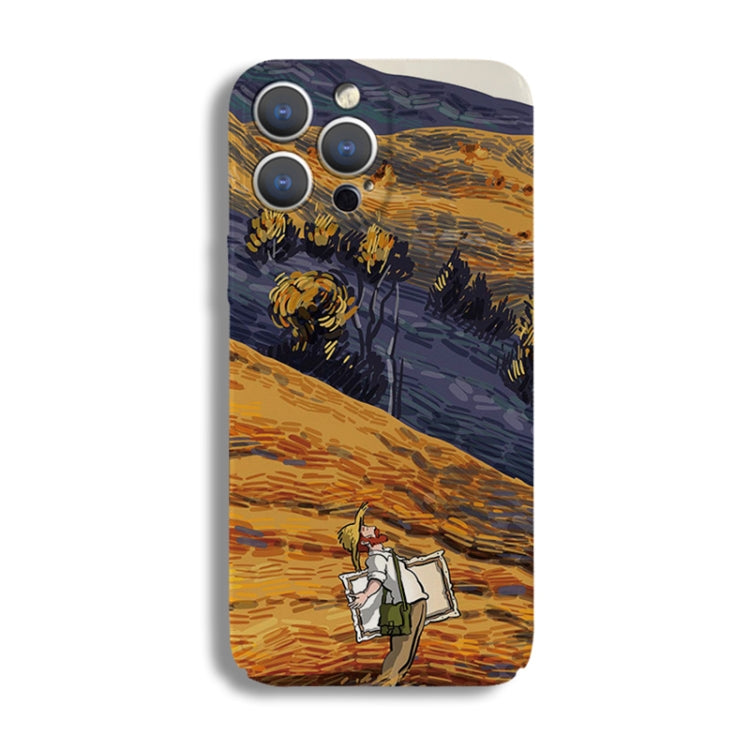 Precise Hole Oil Painting Pattern PC Phone Case