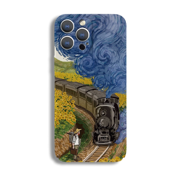 Precise Hole Oil Painting Pattern PC Phone Case