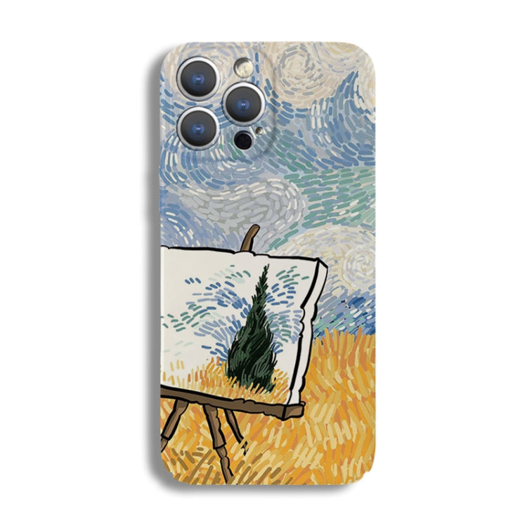 Precise Hole Oil Painting Pattern PC Phone Case