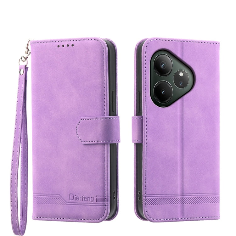 Dierfeng Dream Line TPU Hybrid PU Leather Phone Case