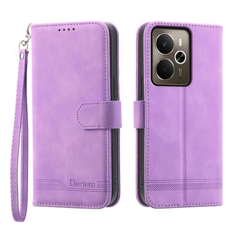 Dierfeng Dream Line TPU Hybrid PU Leather Phone Case