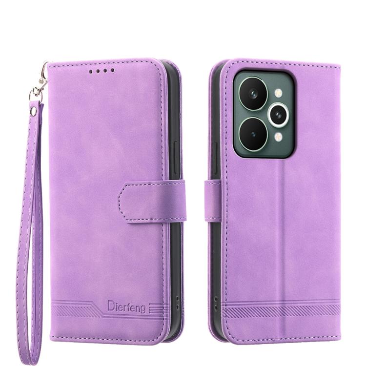 Dierfeng Dream Line TPU Hybrid PU Leather Phone Case