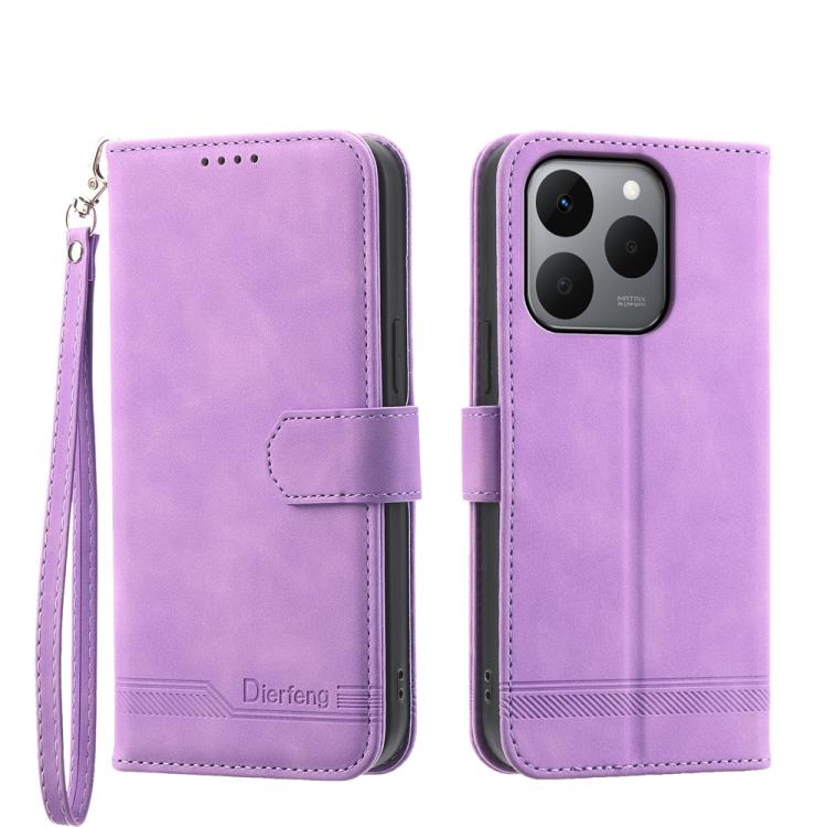 Dierfeng Dream Line TPU Hybrid PU Leather Phone Case