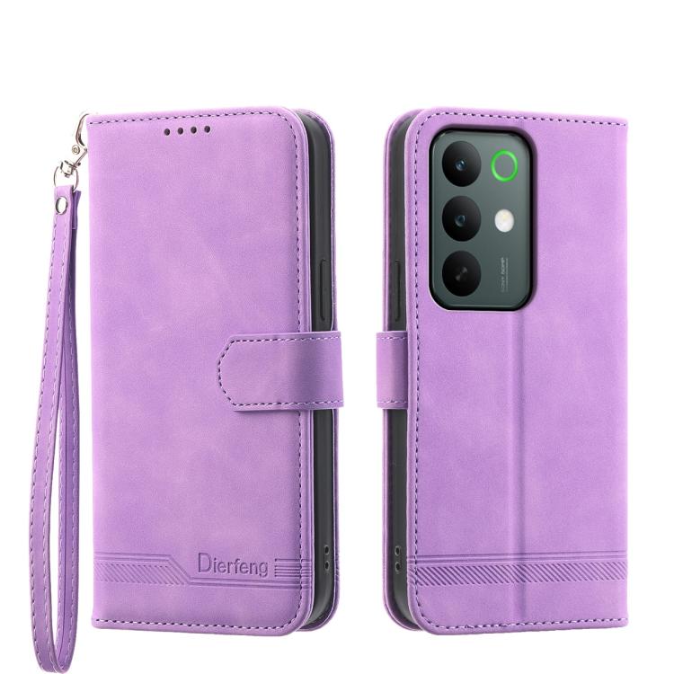 Dierfeng Dream Line TPU Hybrid PU Leather Phone Case