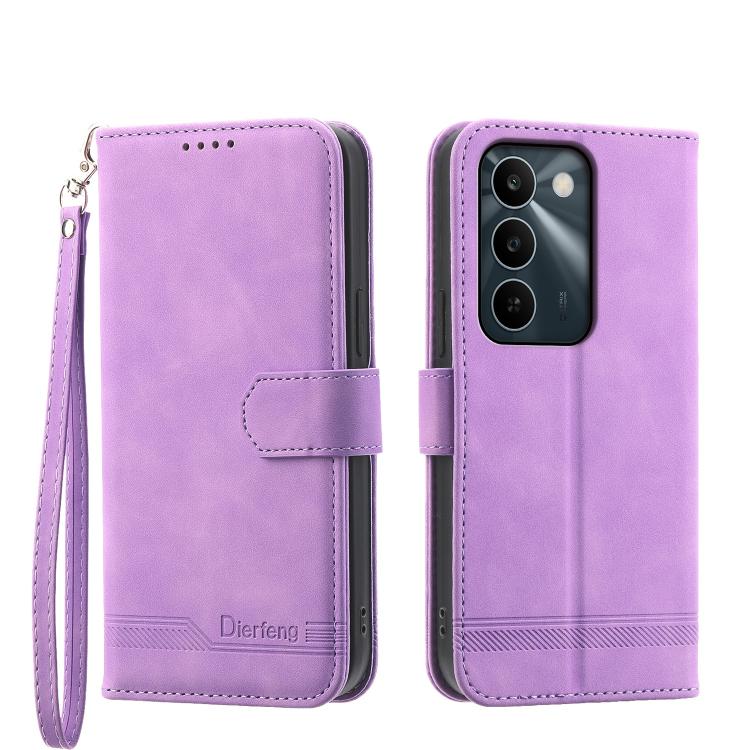 Dierfeng Dream Line TPU Hybrid PU Leather Phone Case