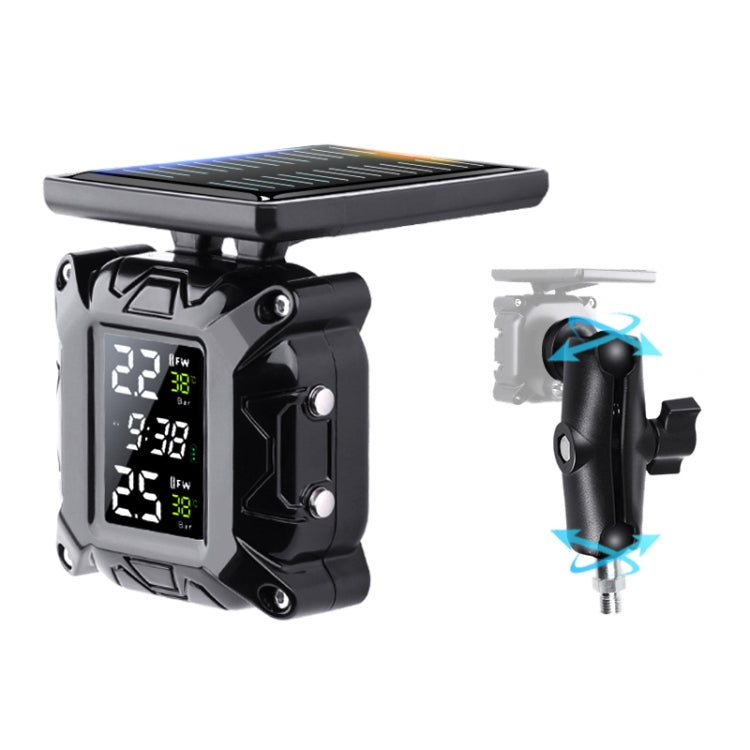 M9 Color Screen Motorcycle Solar Wireless Tire Pressure Monitor — view 11