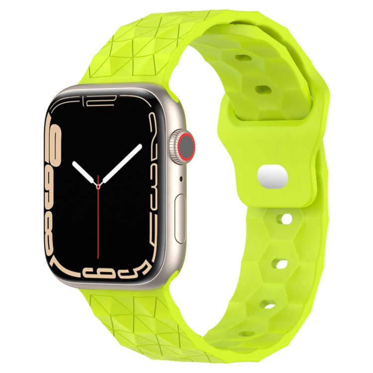 Football Texture Silicone Watch Band — Black