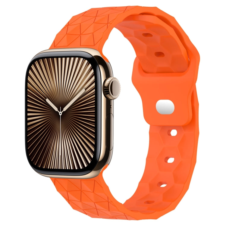 Football Texture Silicone Watch Band — Pine Green