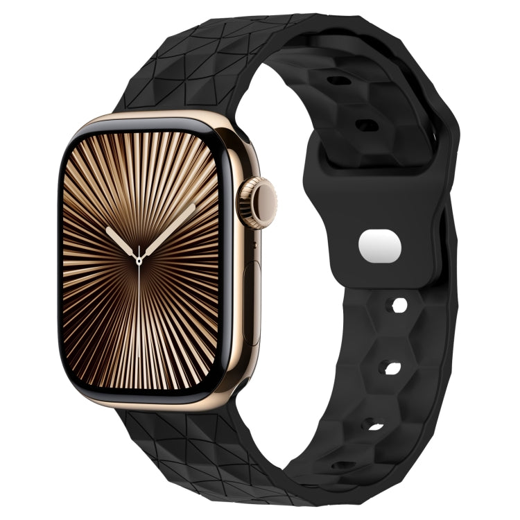 Football Texture Silicone Watch Band — Orange