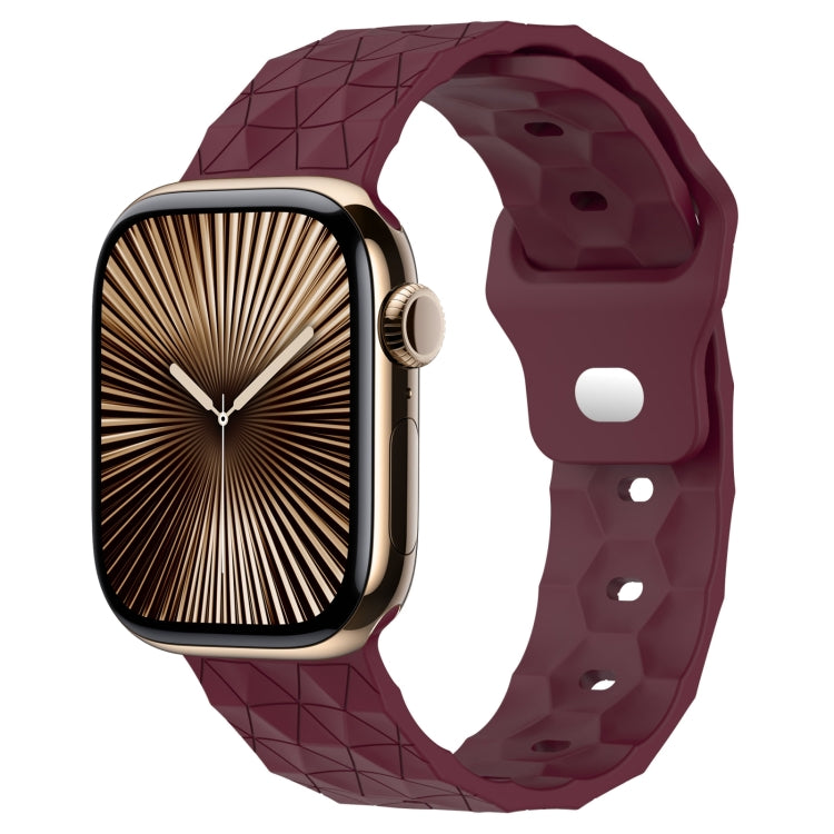 Football Texture Silicone Watch Band — Blue