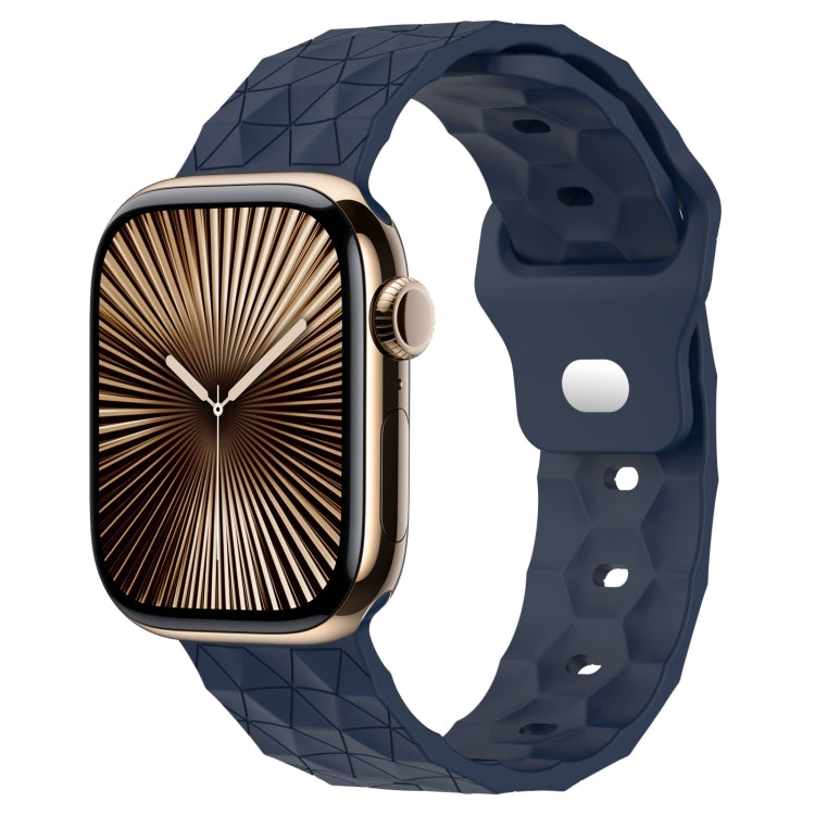 Football Texture Silicone Watch Band — Dark Grey