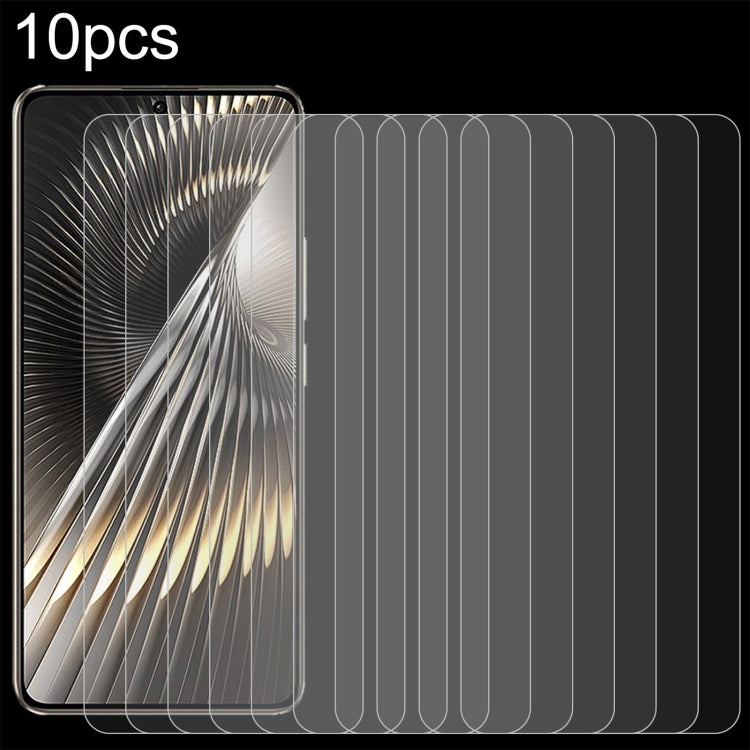10pcs 0.26mm 9H 2.5D Tempered Glass Film — For Xiaomi Redmi 13R / Poco M6