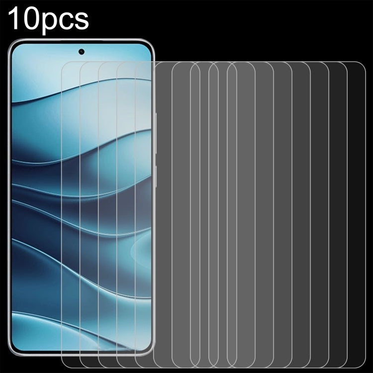10pcs 0.26mm 9H 2.5D Tempered Glass Film — For Xiaomi Redmi A3x