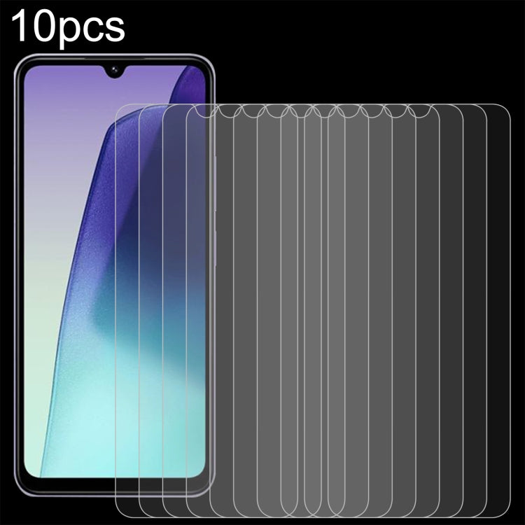 10pcs 0.26mm 9H 2.5D Tempered Glass Film — For Xiaomi Poco M6 4G
