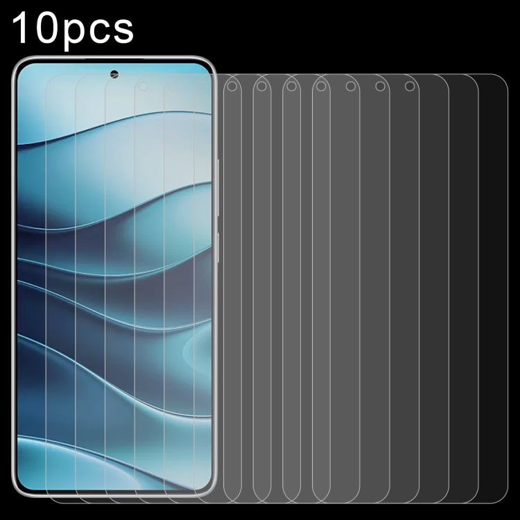 10pcs 0.26mm 9H 2.5D Tempered Glass Film — For Xiaomi Redmi 13 5G / 4G / Note 13R