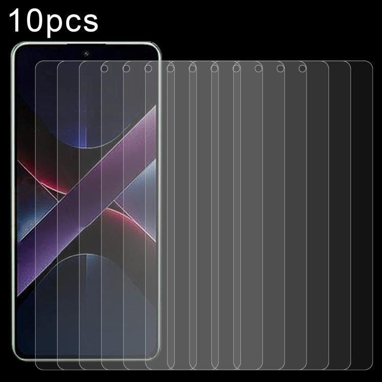 10pcs 0.26mm 9H 2.5D Tempered Glass Film — For Xiaomi Redmi Note 14 4G