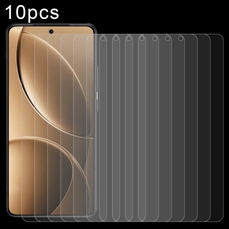 10pcs 0.26mm 9H 2.5D Tempered Glass Film — For Xiaomi Redmi Turbo 4 Pro