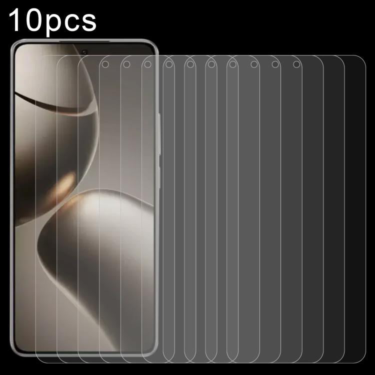10pcs 0.26mm 9H 2.5D Tempered Glass Film — For Redmi 15C 4G 171.5mm