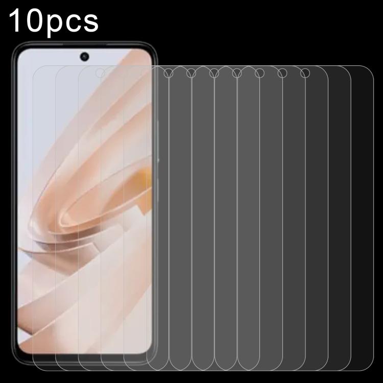 10pcs 0.26mm 9H 2.5D Tempered Glass Film — For Redmi 15 5G 169.5mm