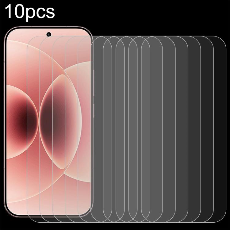 10pcs 0.26mm 9H 2.5D Tempered Glass Film — For Redmi Turbo 5 5G