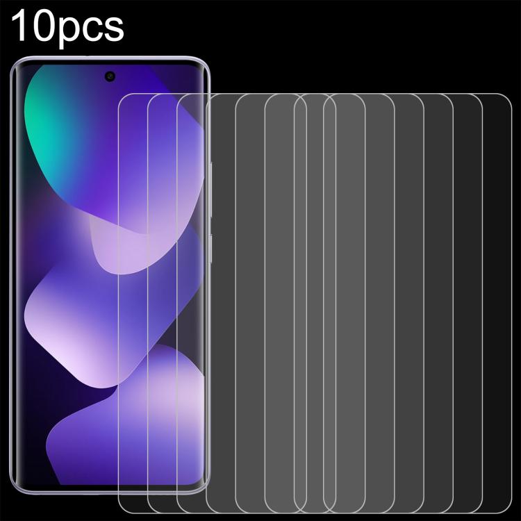 10pcs 0.26mm 9H 2.5D Tempered Glass Film — For Redmi Turbo 5 Max 5G