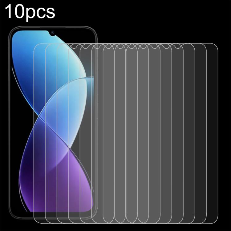 10pcs 0.26mm 9H 2.5D Tempered Glass Film — For Xiaomi 17T 5G