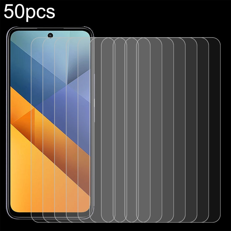 50pcs 0.26mm 9H 2.5D Tempered Glass Film — For Xiaomi Redmi Turbo 3