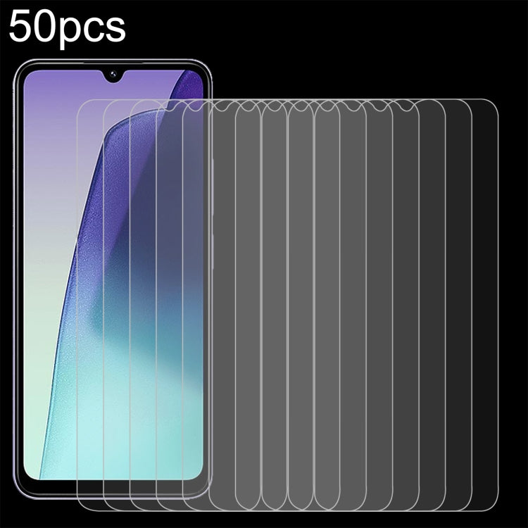 50pcs 0.26mm 9H 2.5D Tempered Glass Film — For Xiaomi Poco M6 Plus 5G