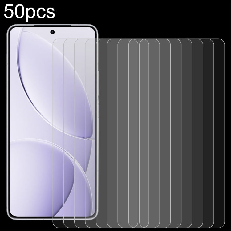 50pcs 0.26mm 9H 2.5D Tempered Glass Film — For Xiaomi Redmi Note 14 5G