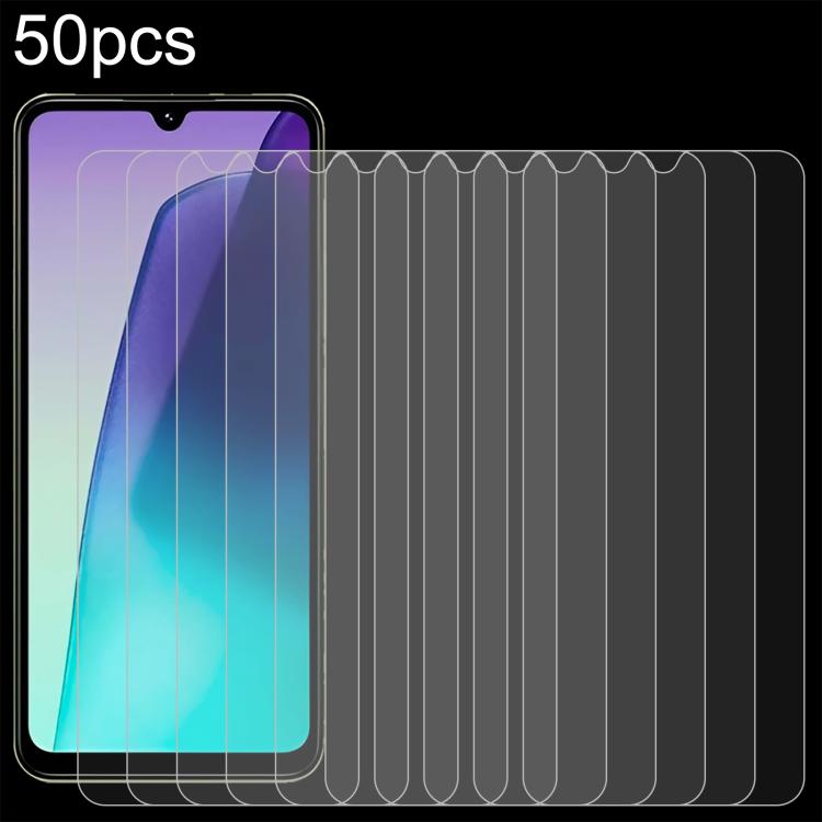 50pcs 0.26mm 9H 2.5D Tempered Glass Film — For Xiaomi Redmi A5 4G 173.3mm