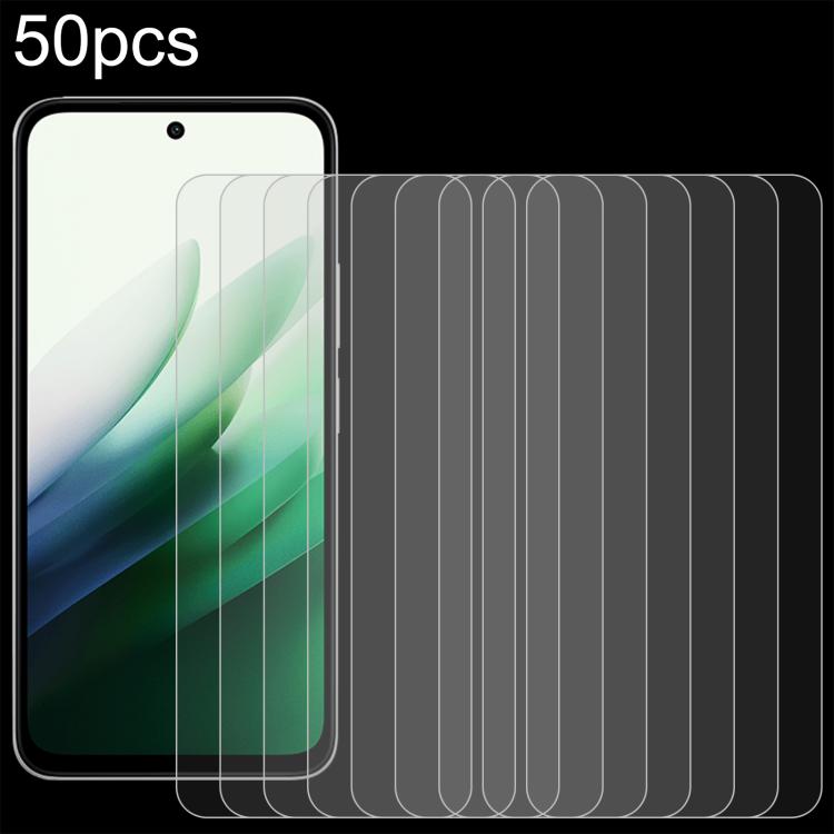50pcs 0.26mm 9H 2.5D Tempered Glass Film — For Xiaomi Poco M7 4G 171mm