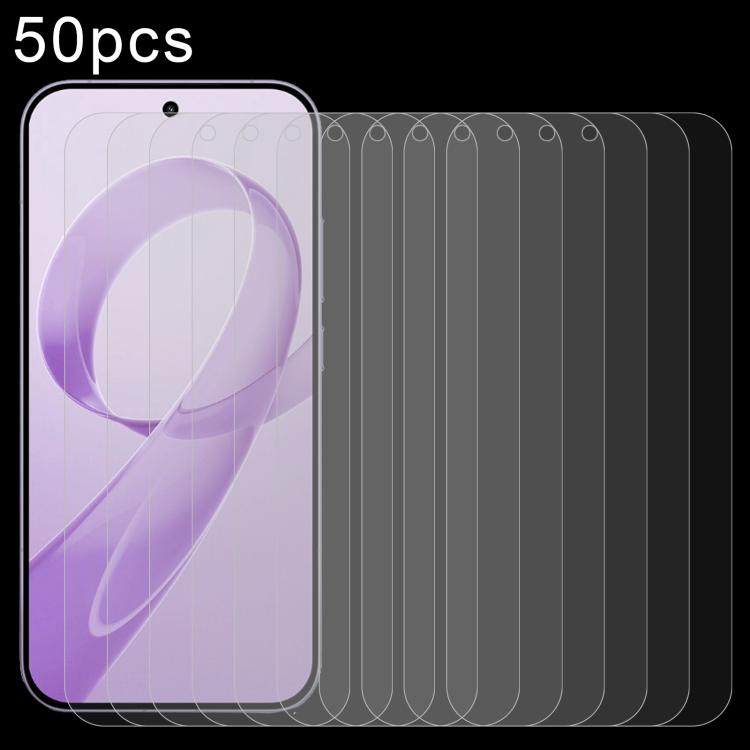50pcs 0.26mm 9H 2.5D Tempered Glass Film — For Xiaomi 17 Pro