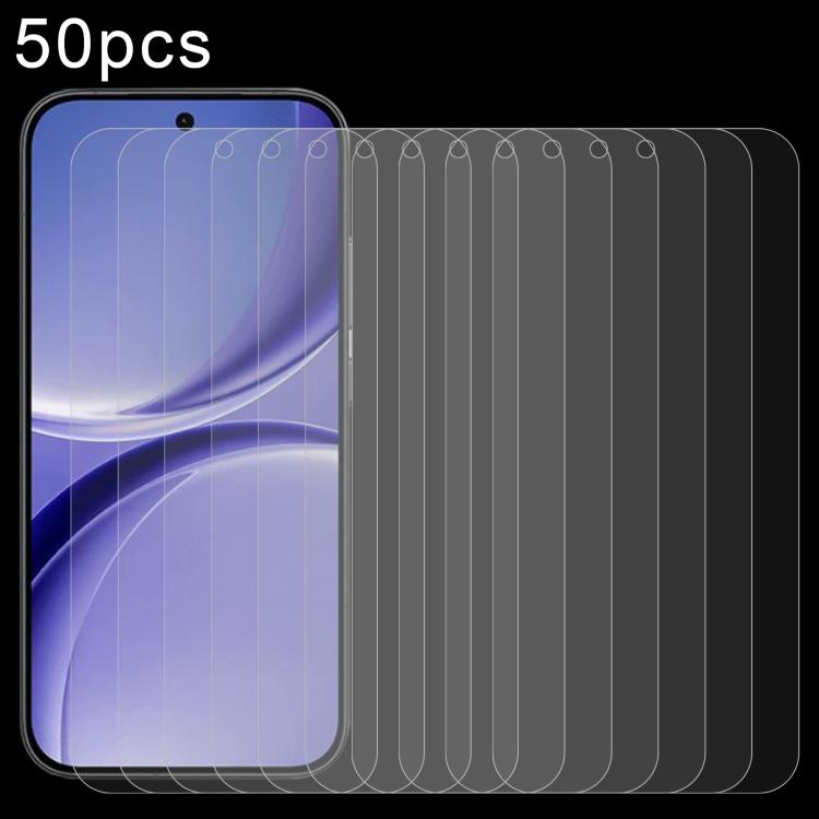 50pcs 0.26mm 9H 2.5D Tempered Glass Film — For Redmi K90