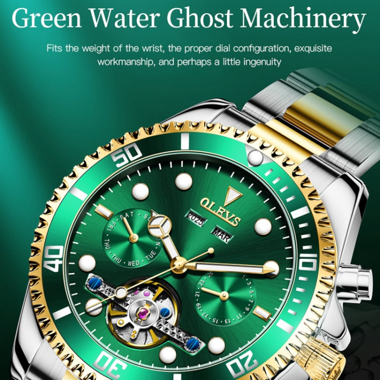 OLEVS 6605 Men Multifunctional Waterproof Mechanical Watch — view 3