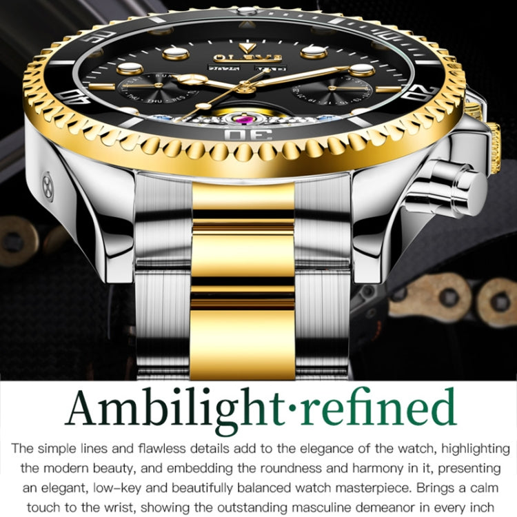 OLEVS 6605 Men Multifunctional Waterproof Mechanical Watch — view 6