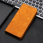 Ethnic Embossed Adsorption Leather Phone Case