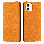 Ethnic Embossed Adsorption Leather Phone Case