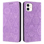 Ethnic Embossed Adsorption Leather Phone Case