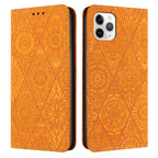 Ethnic Embossed Adsorption Leather Phone Case