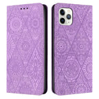Ethnic Embossed Adsorption Leather Phone Case