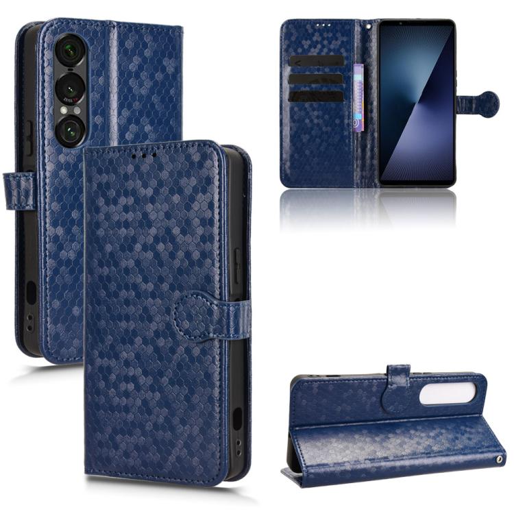 Honeycomb Dot Texture Leather Phone Case