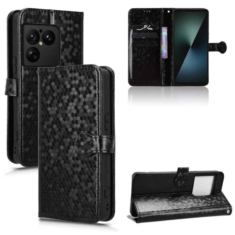 Honeycomb Dot Texture Leather Phone Case