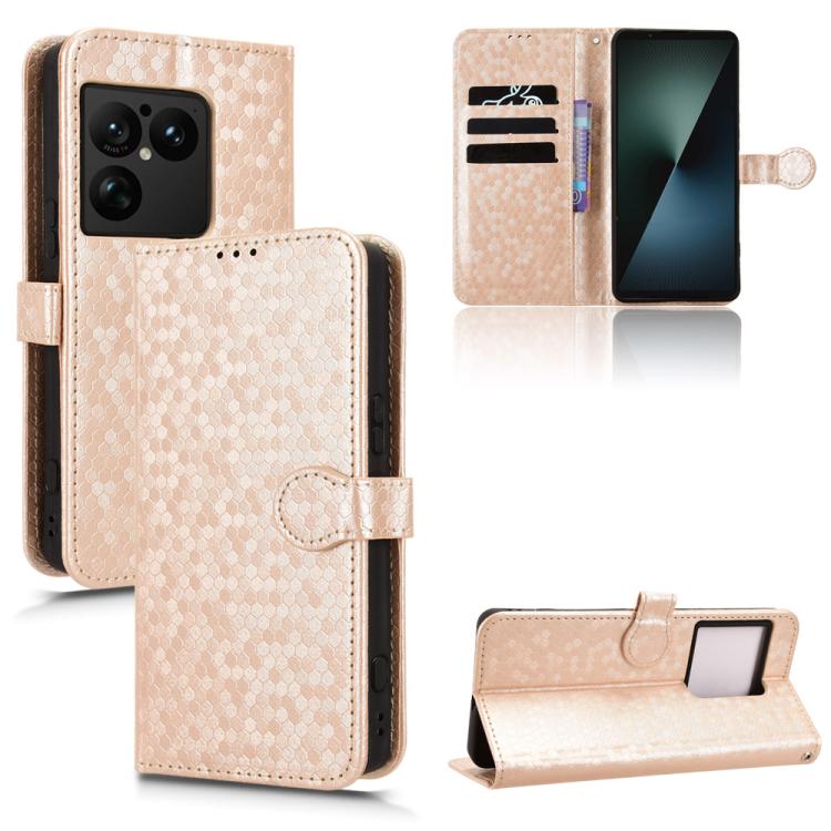 Honeycomb Dot Texture Leather Phone Case