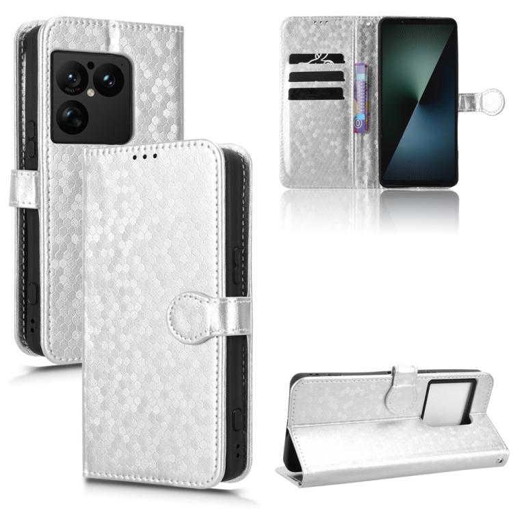 Honeycomb Dot Texture Leather Phone Case